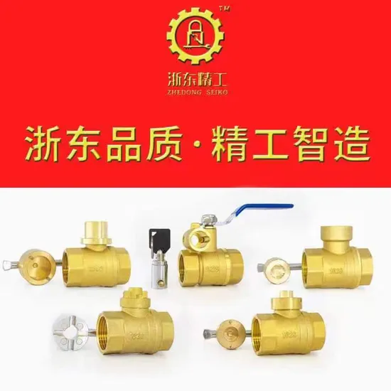 1/2" Hpb591 Forged Cryogenic Brass Globe Lockable Ball Valve with Lock & Keys - Heat Resistant Water/Gas Valve From China